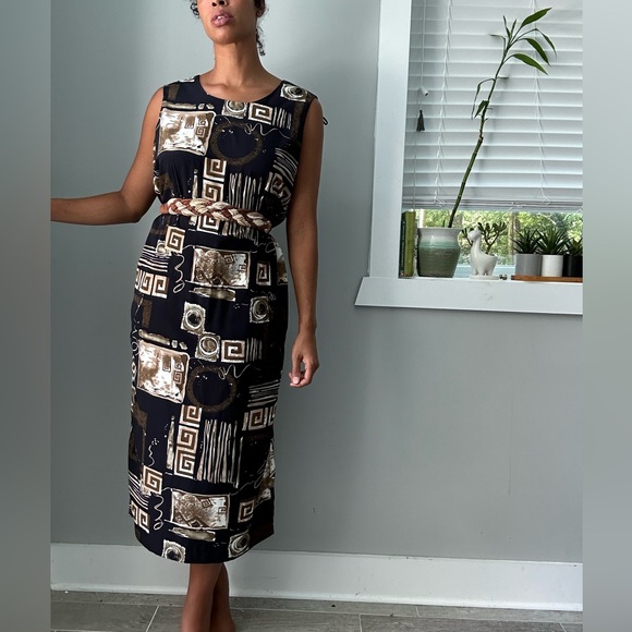 Vintage tribal print dress - Picture 2 of 4
